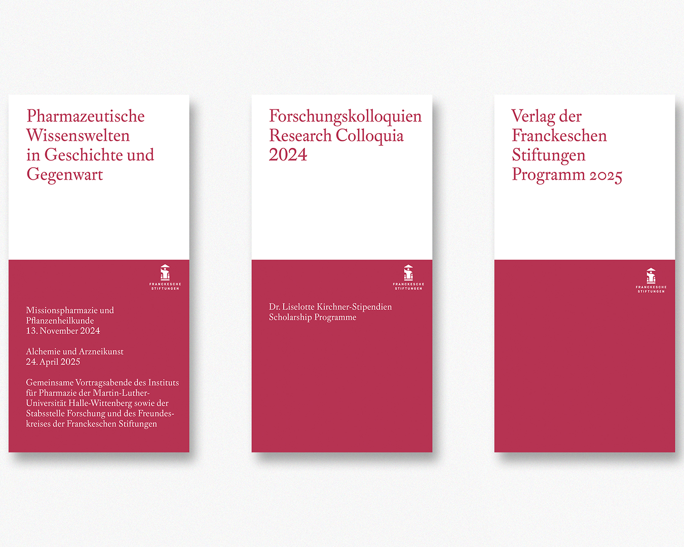 Ansicht von Informationsflyern