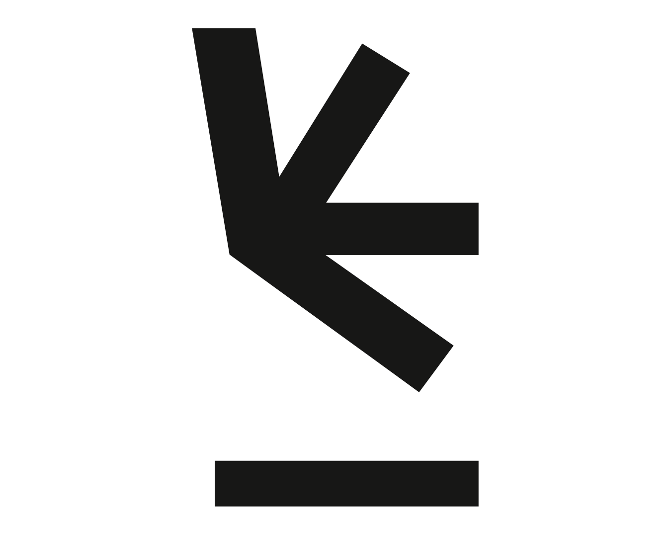 Logo kultur_formen K in Schwarz auf Weiß